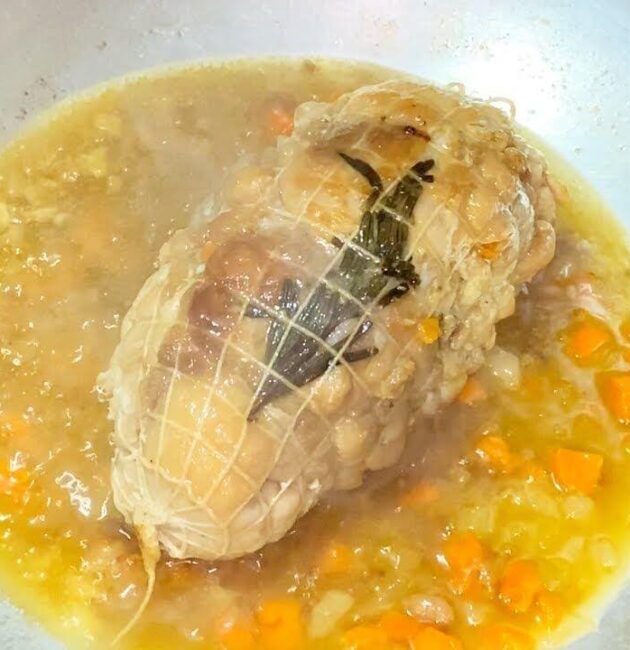 Rotolo di tacchino in padella