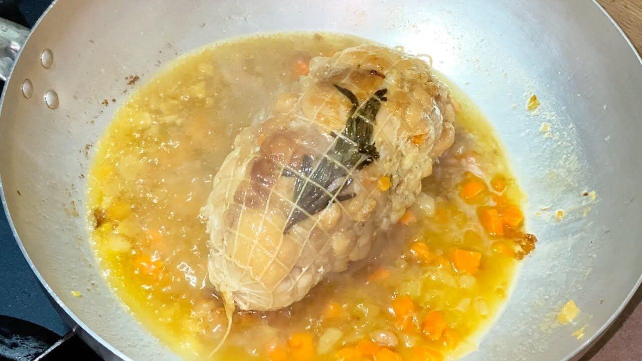Rotolo di tacchino in padella