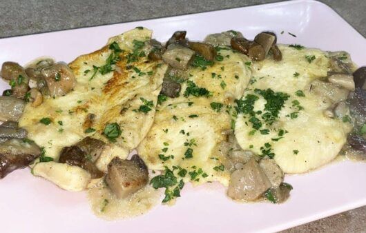 Scaloppine di pollo ai funghi