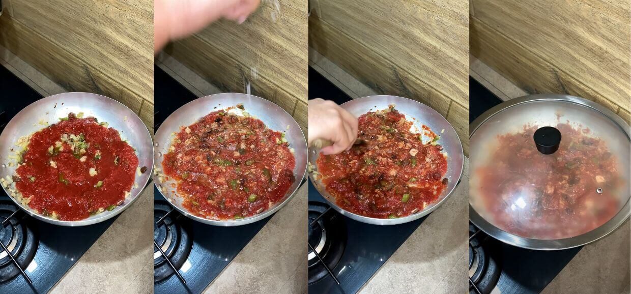 Linguine tonno e olive al pomodoro
