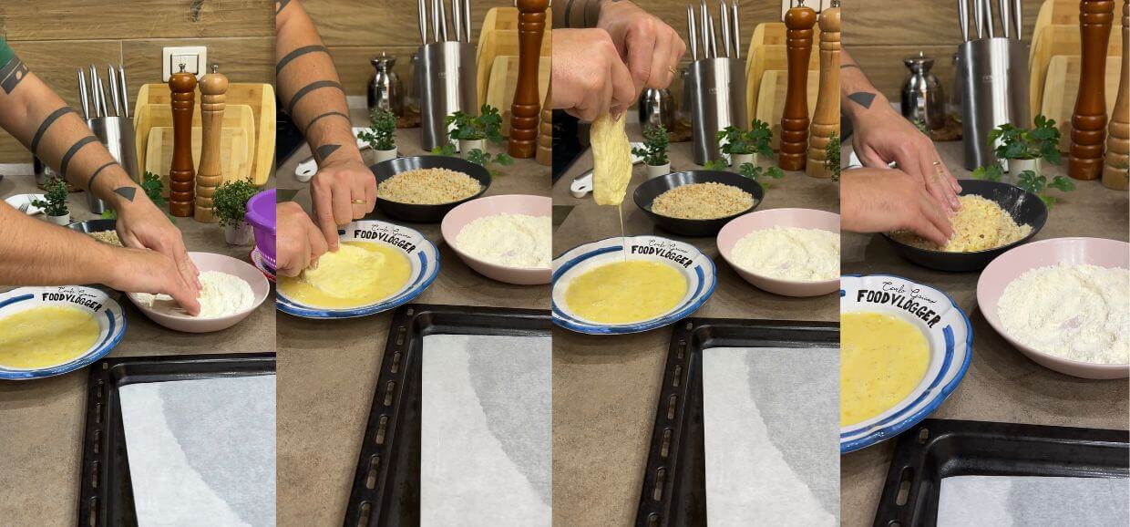 Mozzarella alla francese al forno
