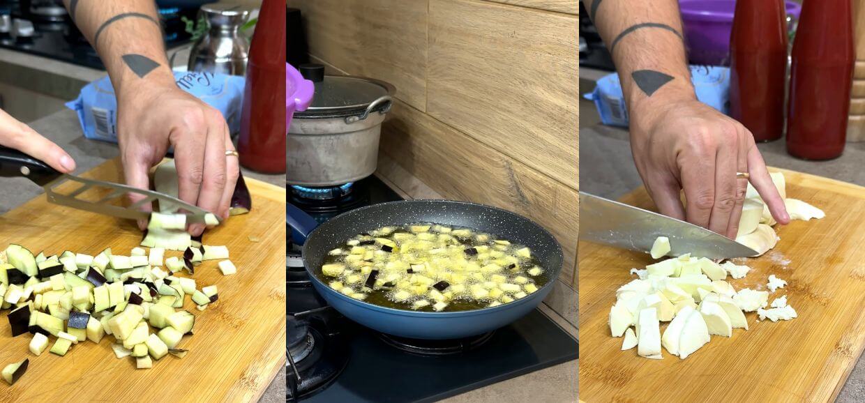 Pasta al forno con melanzane e provola affumicata