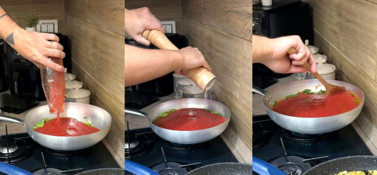 Pasta al forno con melanzane e provola affumicata