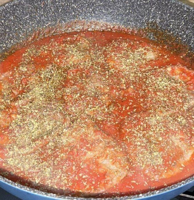 Fettine di manzo al pomodoro