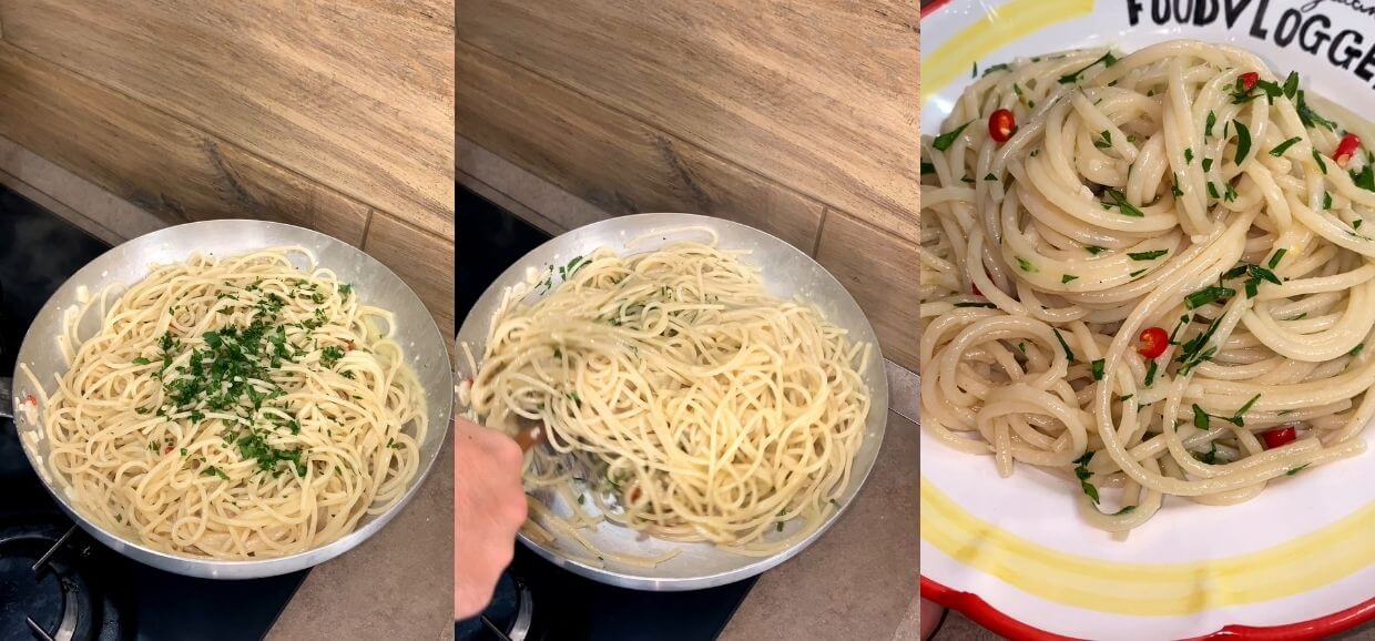 Spaghetti aglio, olio e peperoncino perfetti