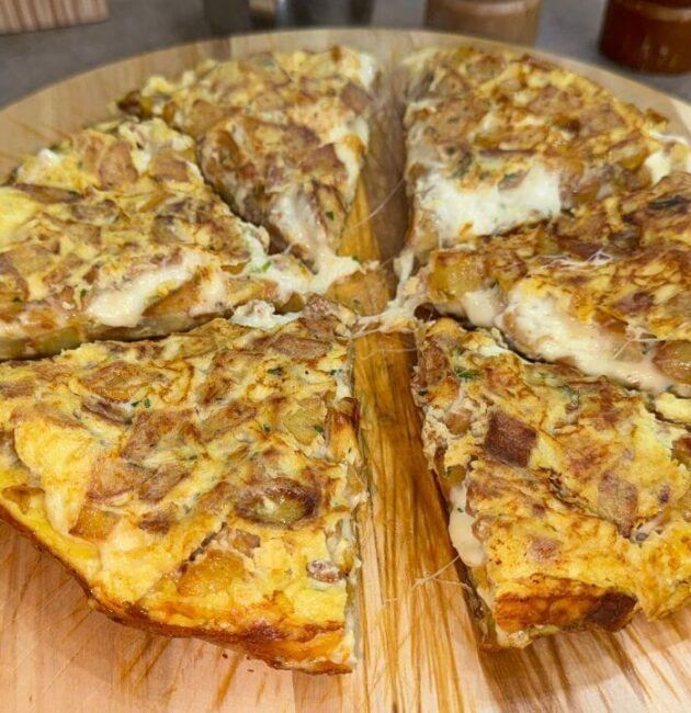 Frittata di patate mozzarellosa