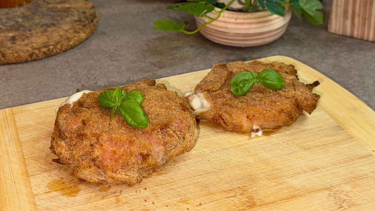 Medaglioni di prosciutto cotto e formaggio