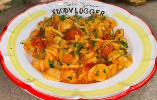 Orecchiette spigola e pomodorini