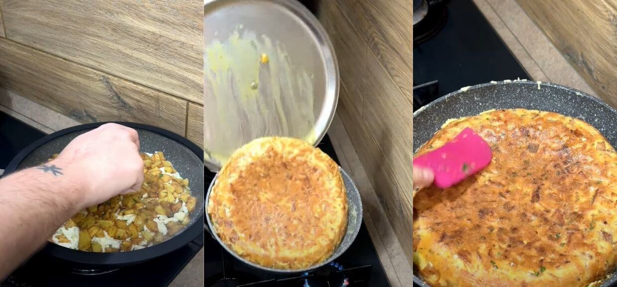 Frittata di patate mozzarellosa