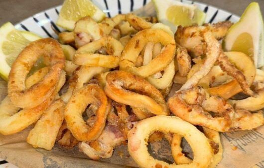 Calamari croccanti in friggitrice ad aria