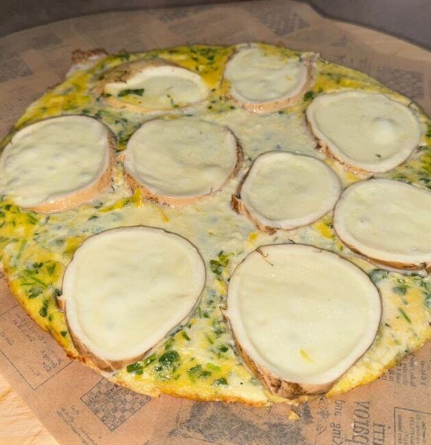 Frittata affumicata senza girare