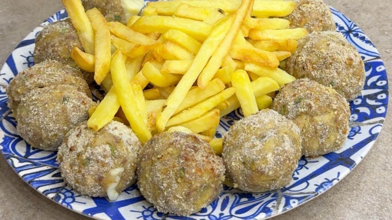 Polpette senza olio in friggitrice ad aria