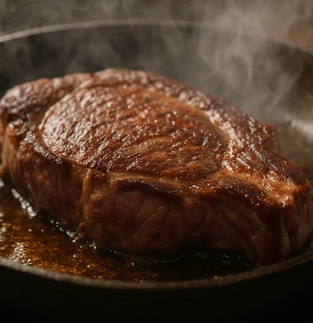 Il momento in cui la carne dovrebbe dorare… ma rilascia acqua.