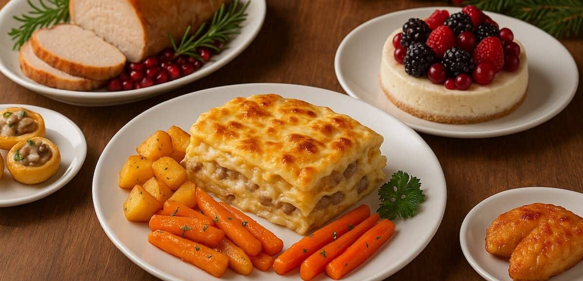 Menù di Natale economico ma scenografico: idee per antipasti, primi, secondi e dolci che fanno scena senza spendere troppo. Ricette facili, eleganti e piene di gusto.