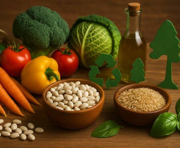 Alimentazione e sostenibilità: come mangiare bene rispettando l’ambiente. Consigli pratici su stagionalità, prodotti locali, sprechi, carne, pesce e cucina consapevole.