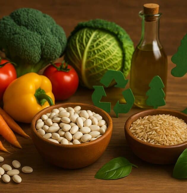 Alimentazione e sostenibilità: come mangiare bene rispettando l’ambiente. Consigli pratici su stagionalità, prodotti locali, sprechi, carne, pesce e cucina consapevole.