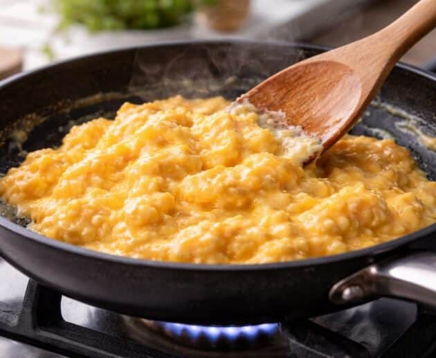 Uova strapazzate secche e stoppose? L’errore è quasi sempre lo stesso. Scopri come farle cremose, morbide e mai asciutte.