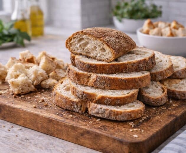 Il pane raffermo non va buttato: può diventare un ingrediente prezioso. Scopri 5 idee intelligenti e semplici per riutilizzarlo in cucina.