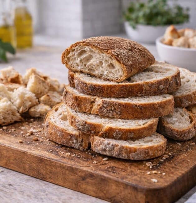 Il pane raffermo non va buttato: può diventare un ingrediente prezioso. Scopri 5 idee intelligenti e semplici per riutilizzarlo in cucina.