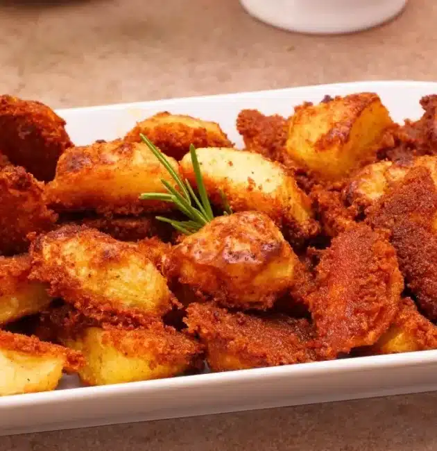 Le patate sabbiose al forno sono uno di quei contorni capaci di rubare la scena al piatto principale: super croccanti fuori, morbide dentro e avvolte da una panatura saporita che le rende irresistibili