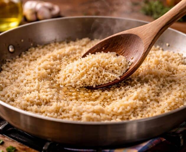 Perché tostare il riso prima di aggiungere il brodo? Scopri cosa cambia nella struttura del chicco e nel risultato finale.