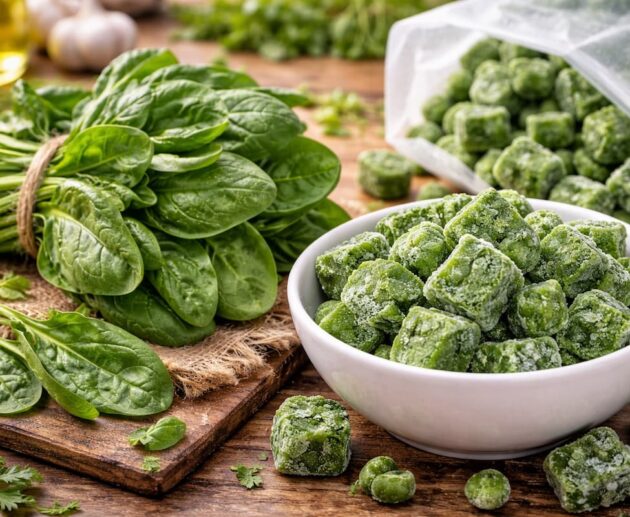 Meglio gli spinaci freschi o quelli surgelati? La risposta non è così scontata: cambiano gusto, nutrienti e praticità.