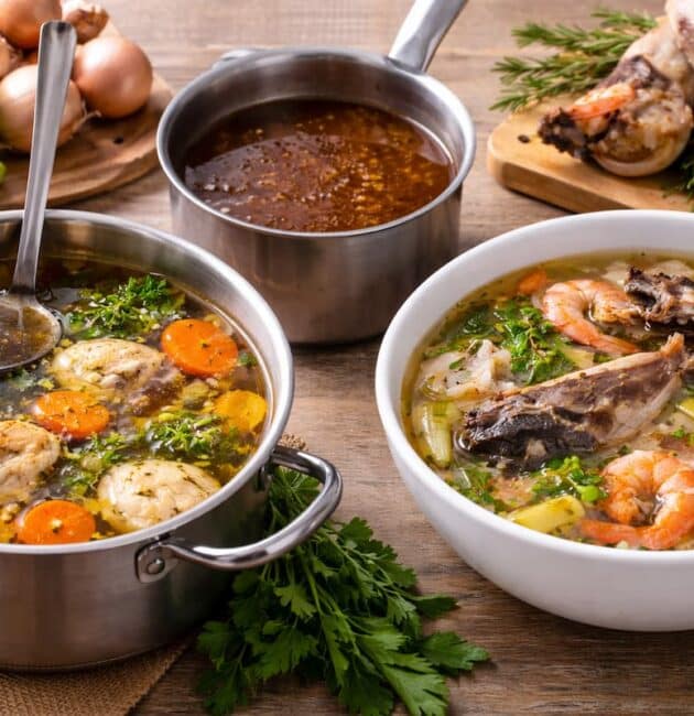 Qual è la differenza tra brodo, fondo e fumetto? Scopri cosa cambia per ingredienti, preparazione e utilizzo in cucina.