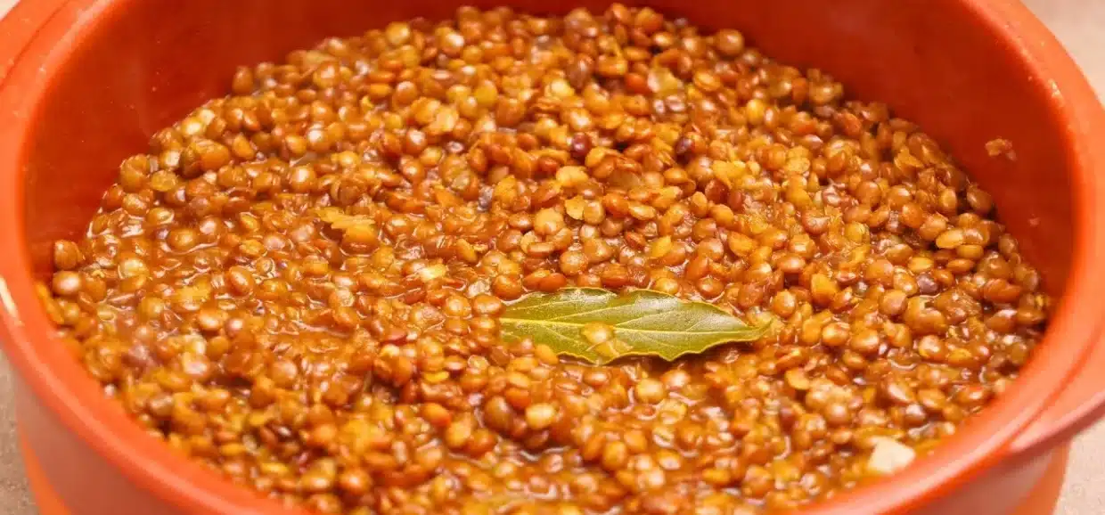 Zuppa di lenticchie con crostini aromatizzati con olio e origano: ricetta facile e veloce, perfetta per un piatto caldo, sano e gustoso.
